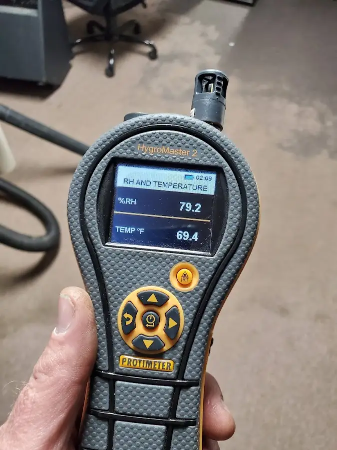 Moisture meter humidity assessment for Fire & Smoke Damage Restoration in Heartland